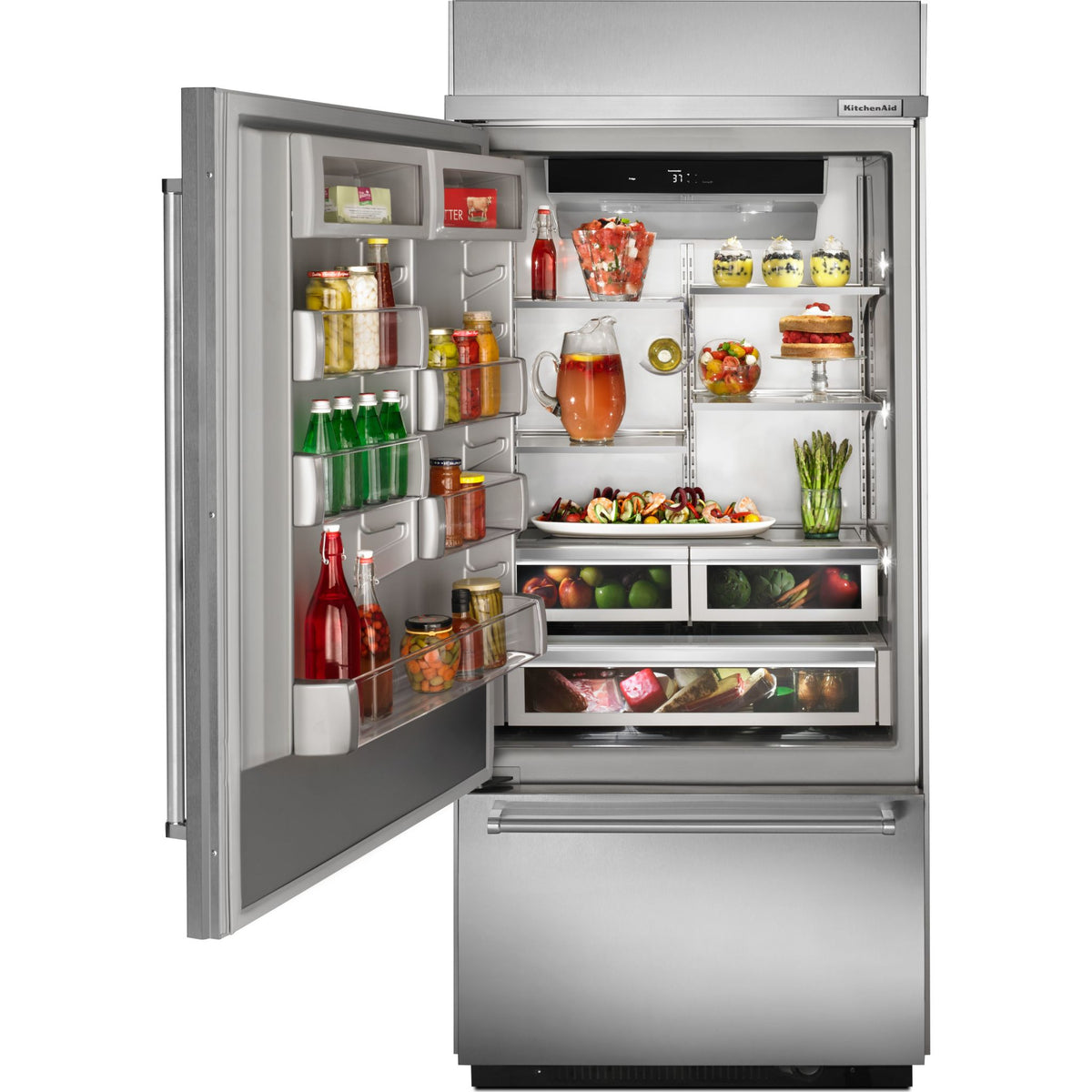 KitchenAid Bottom Mount Fridge (KBBL306ESS) - Stainless Steel | Wagner ...